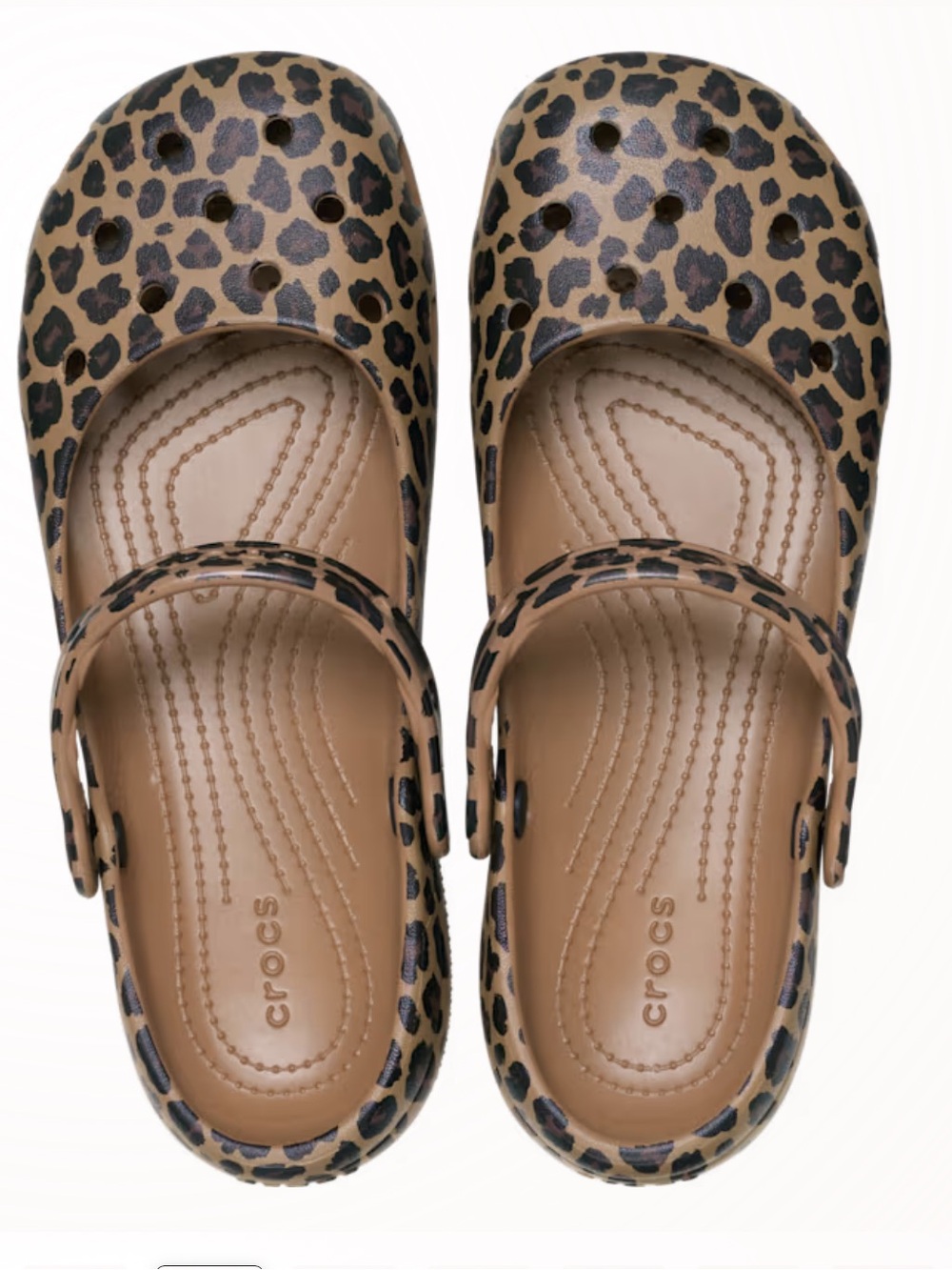 CROCS 11 ballet flats Leopard Mary Jane new